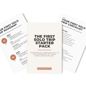 The First Solo Trip Starter Pack